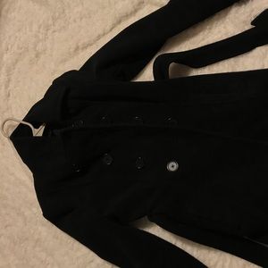 Black button up coat